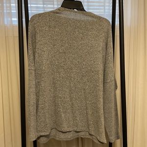 High neck grey sweater